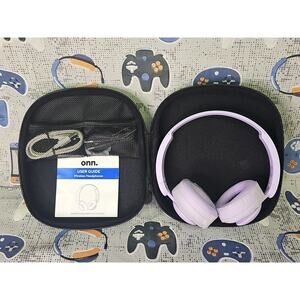 Groove Onn Wireless On-Ear Headphones AAAPRP100002890 PURPLE WITH CASE